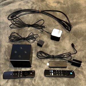 Amazon Fire Tv Cube and Fire Stick Bundle Alexa